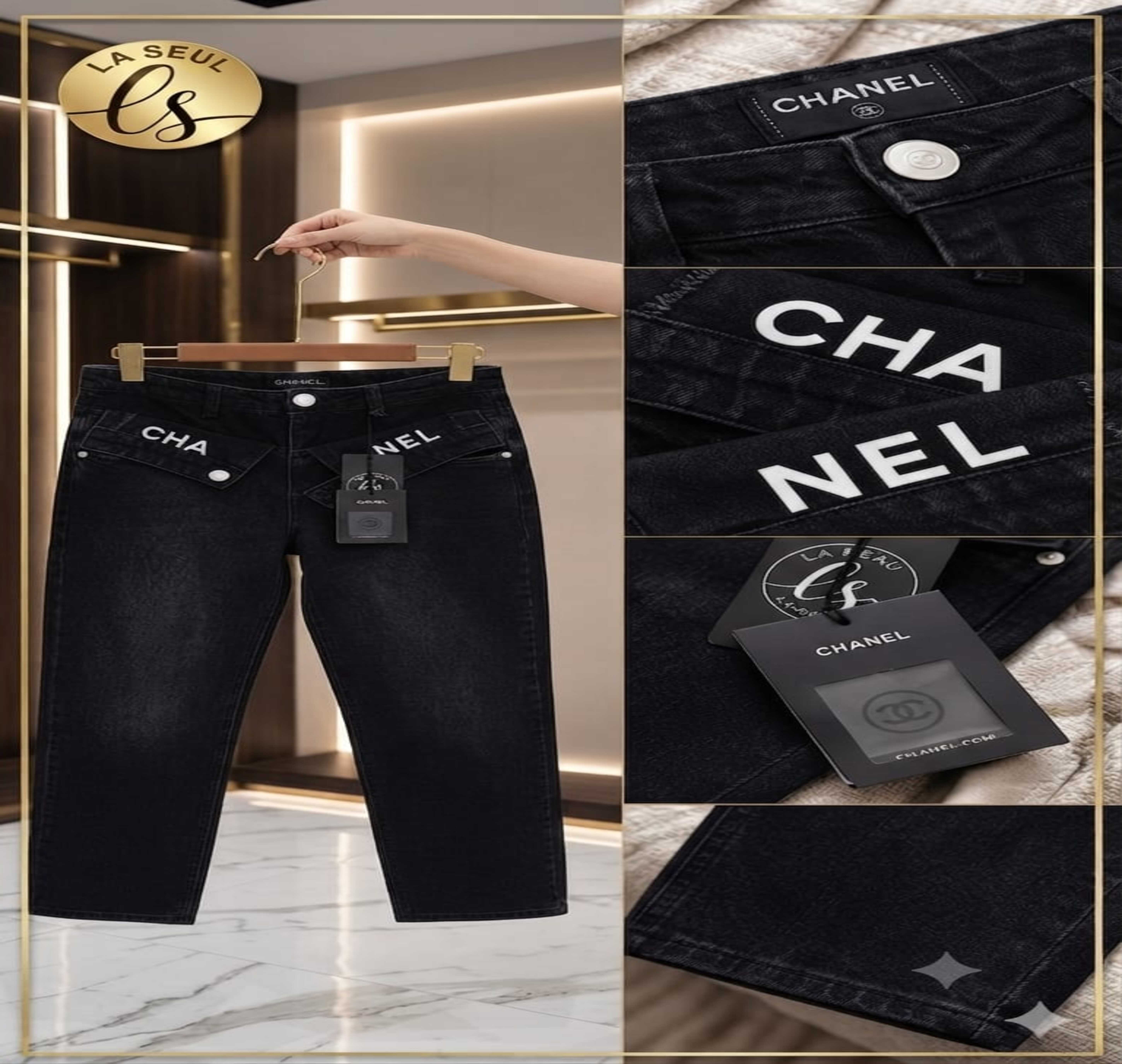 jeans black chanel