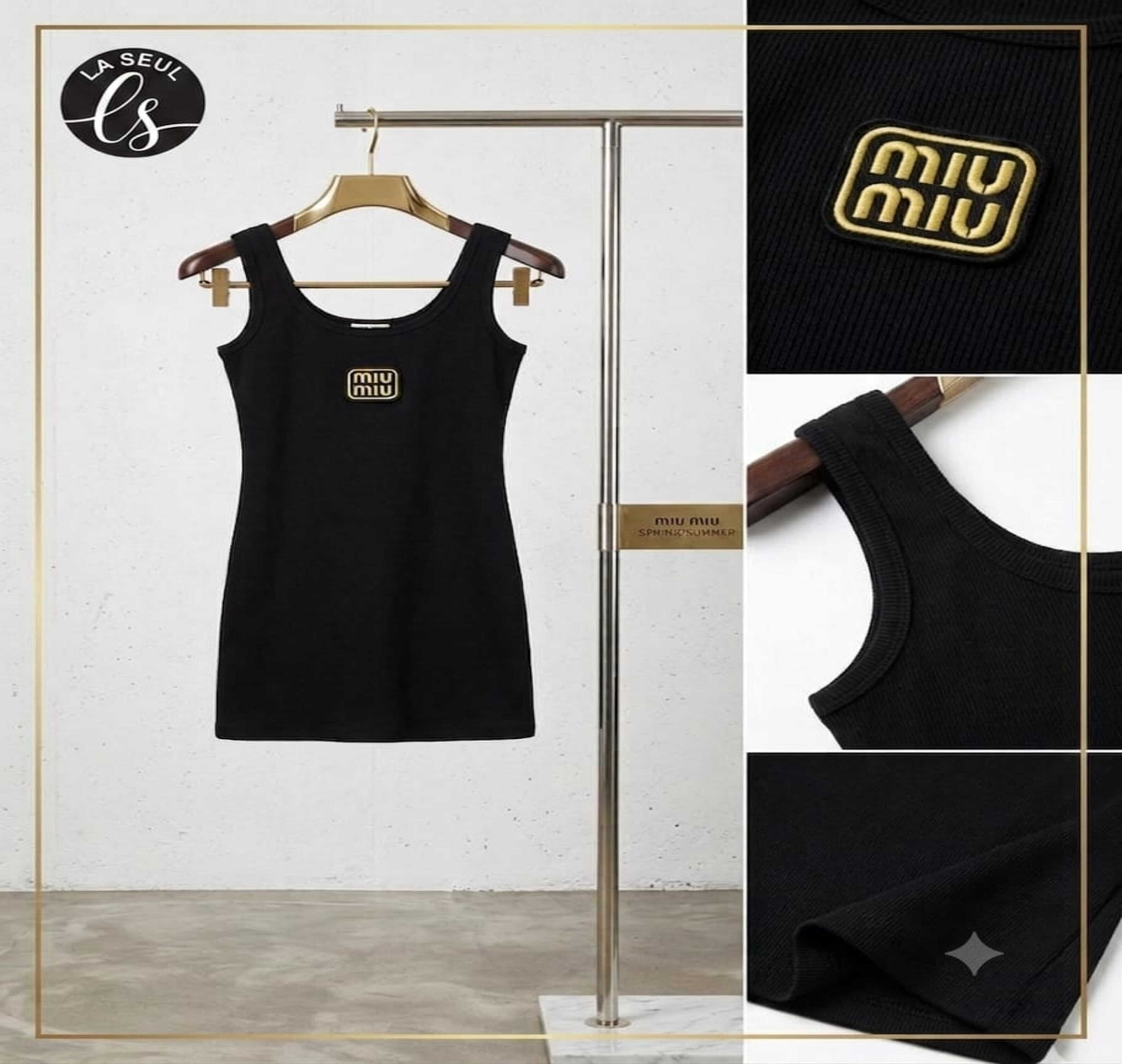 dress miu miu black