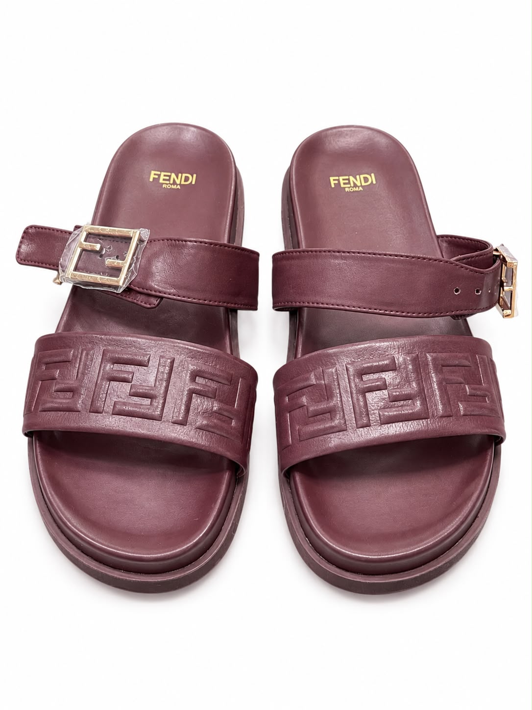 Slipper Fendi burgundy