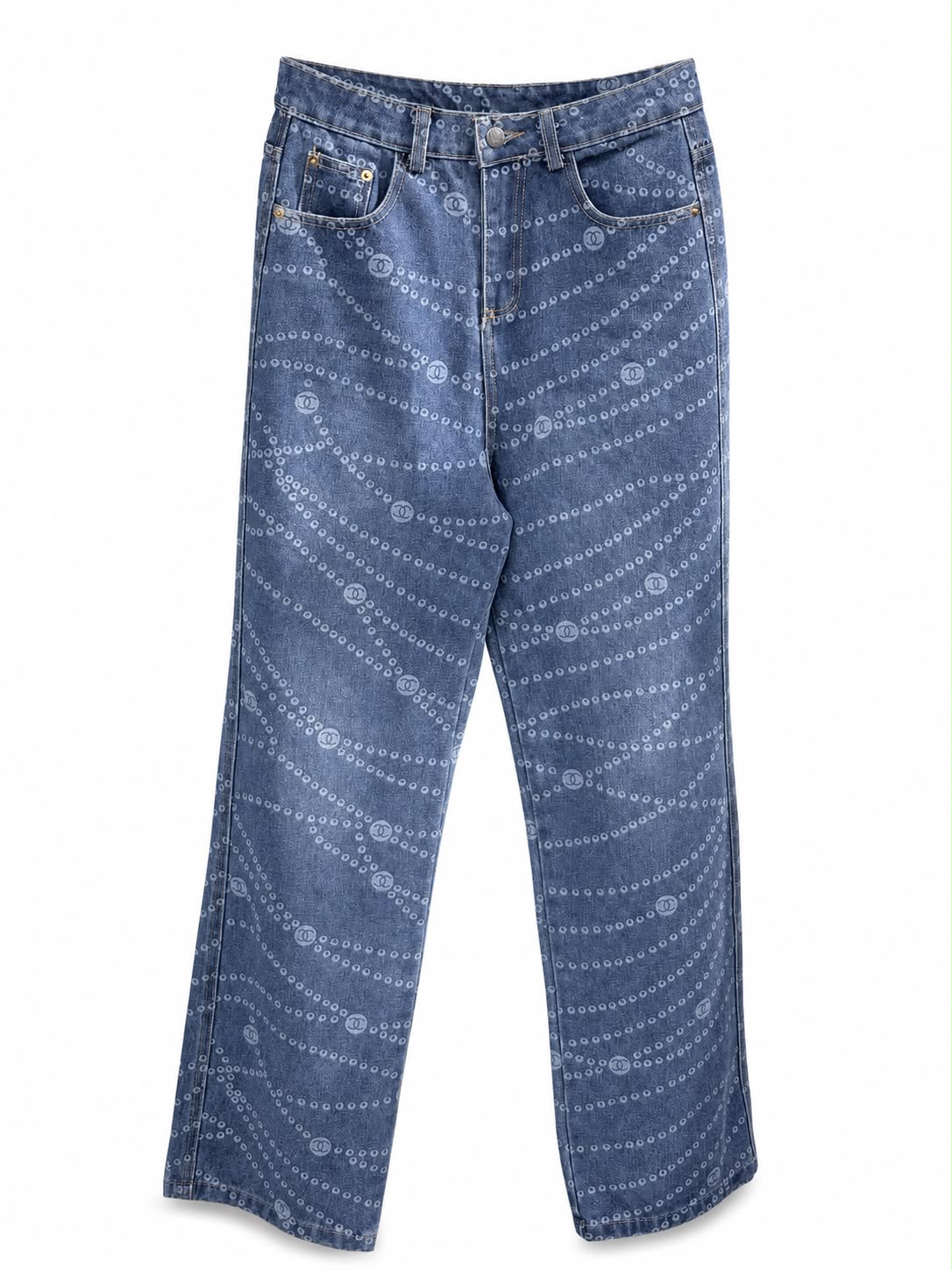 Pant Jeans chanel Blue full cover