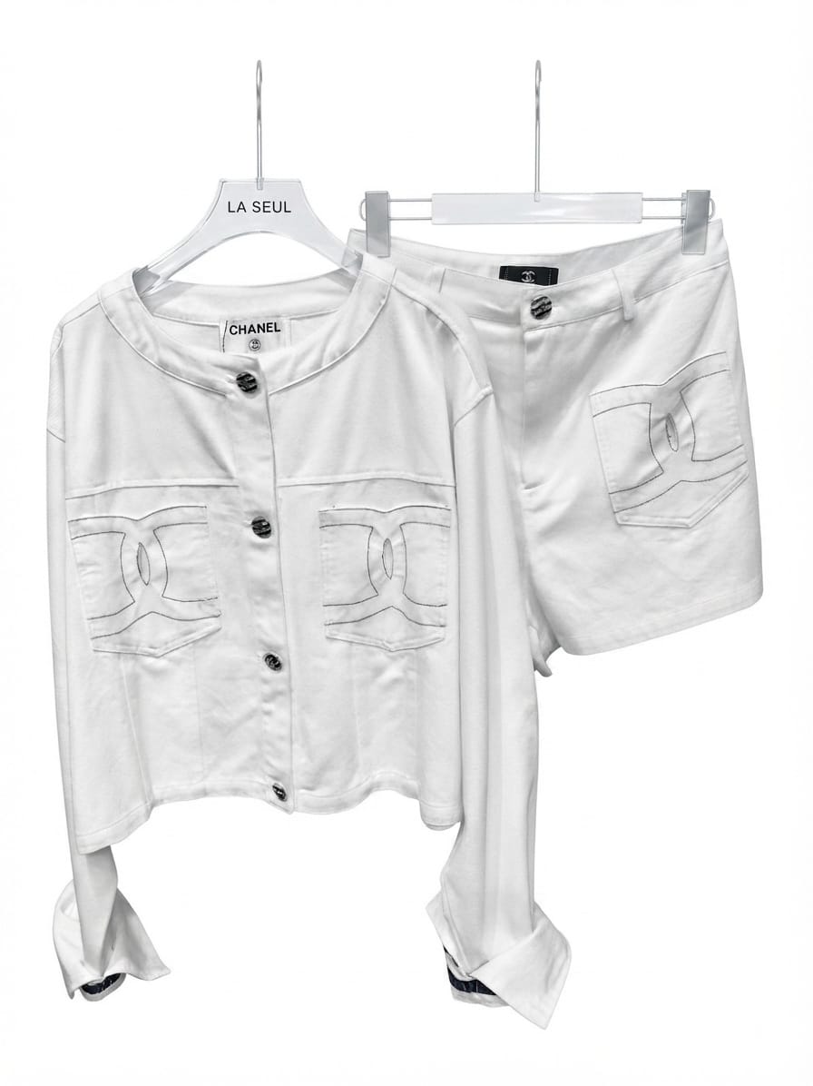 Set chanel white formal