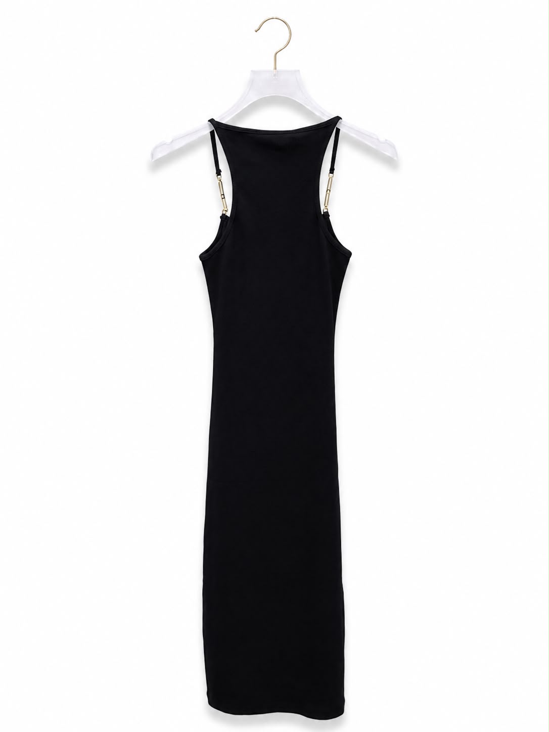 Dress black gold strap Elisabetta Franchi