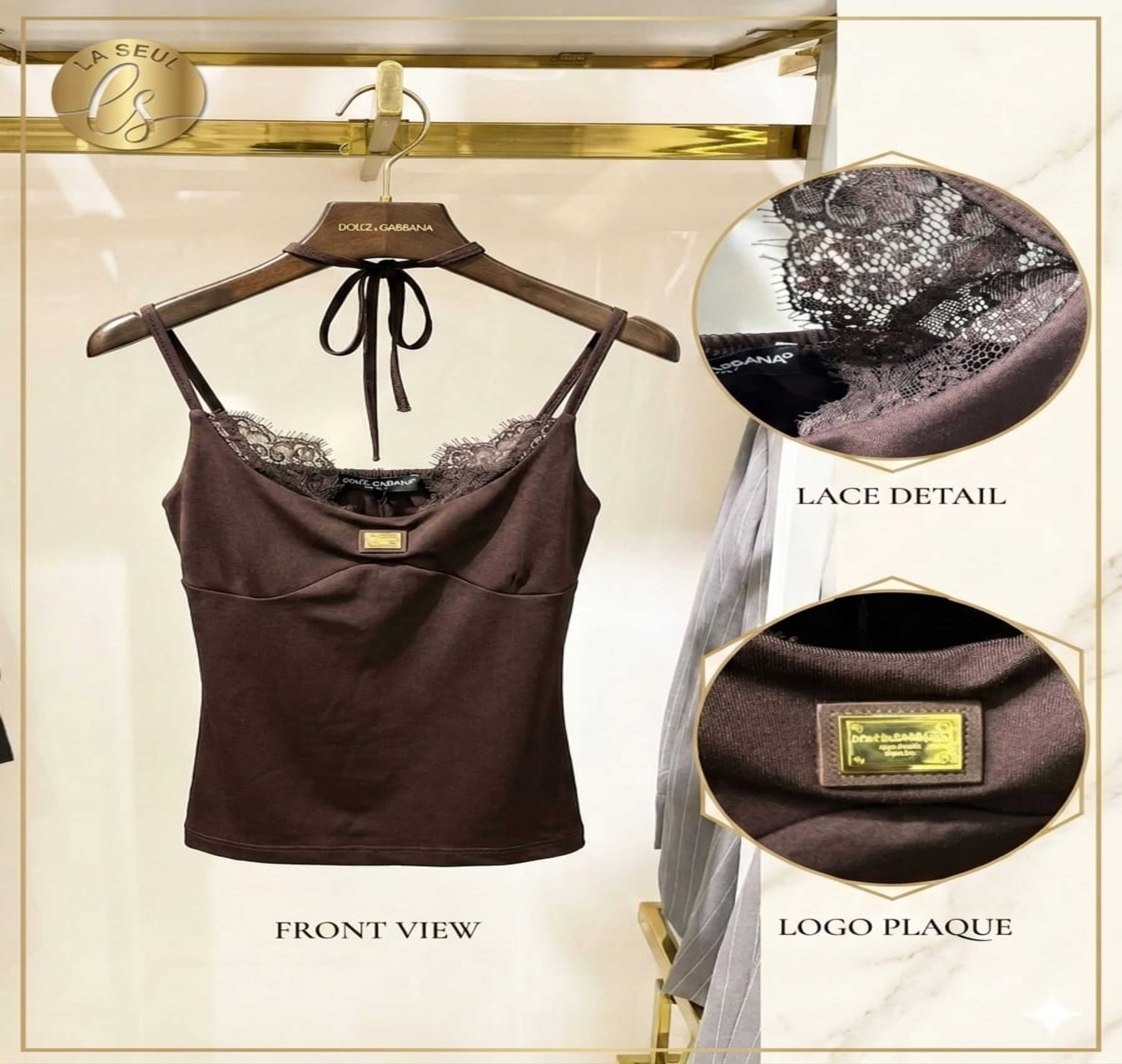 D&G UNDER SHIRT BROWN