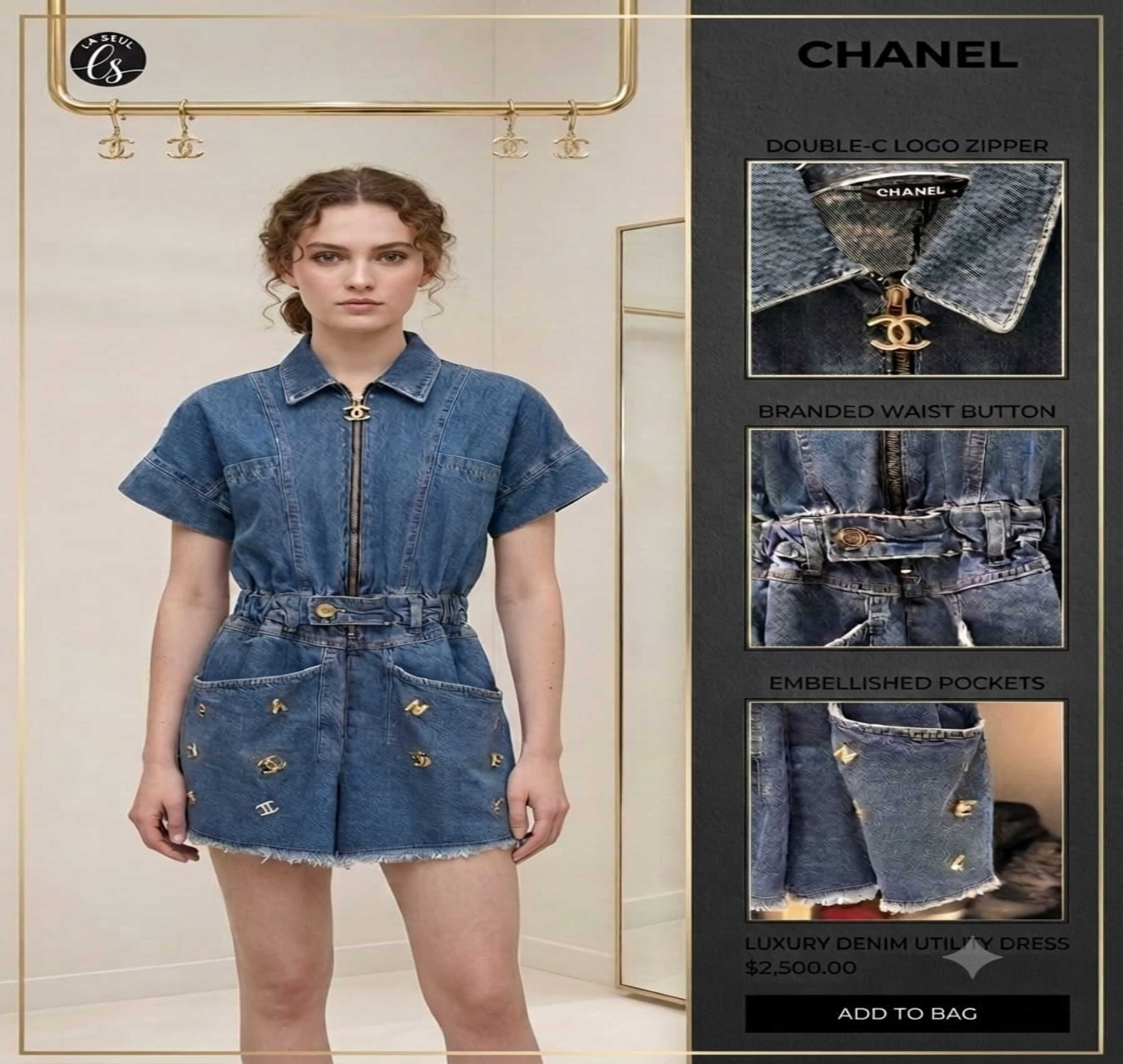 dress chanel jeans