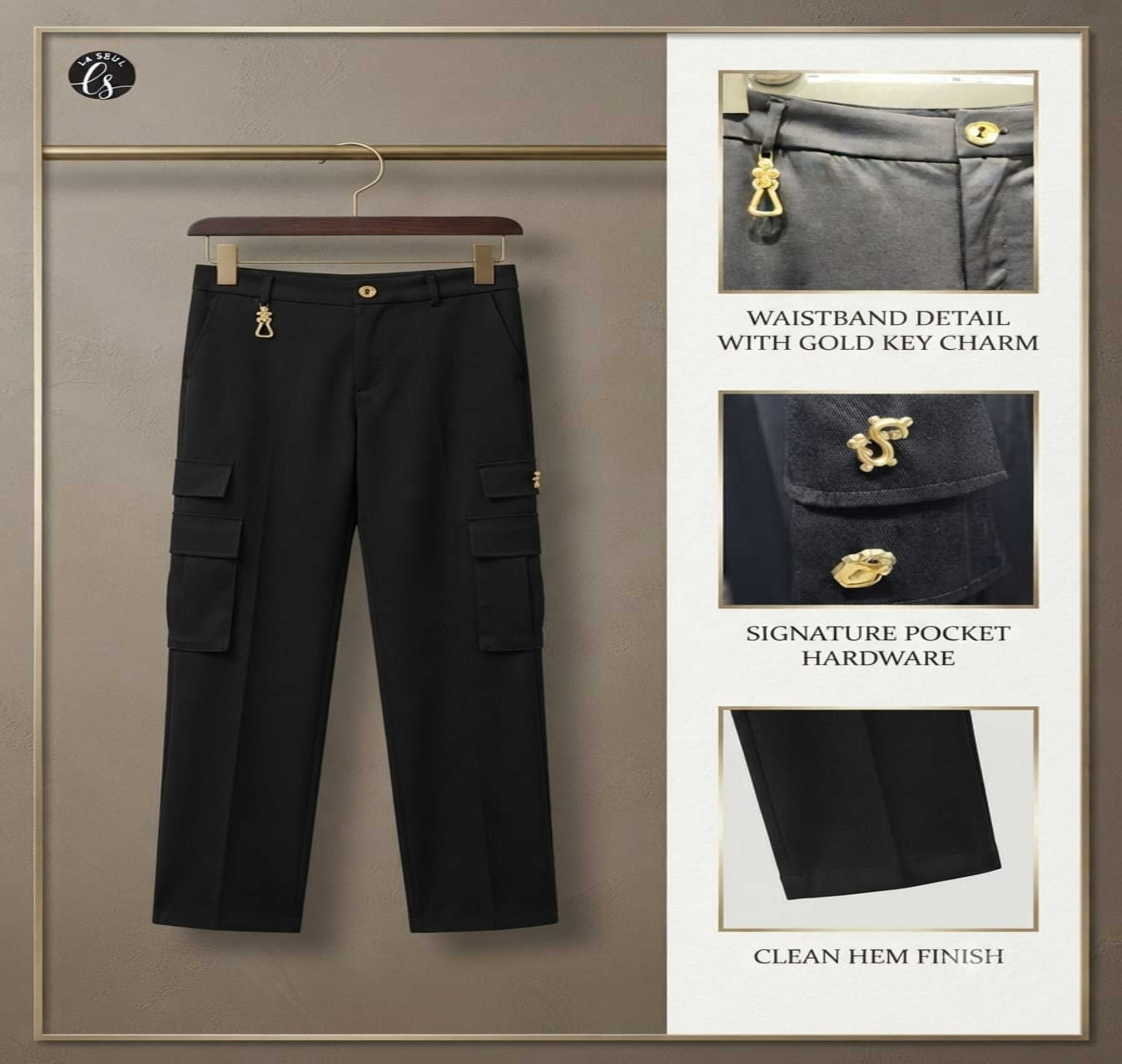 pant schiaparelli bagi BLACK