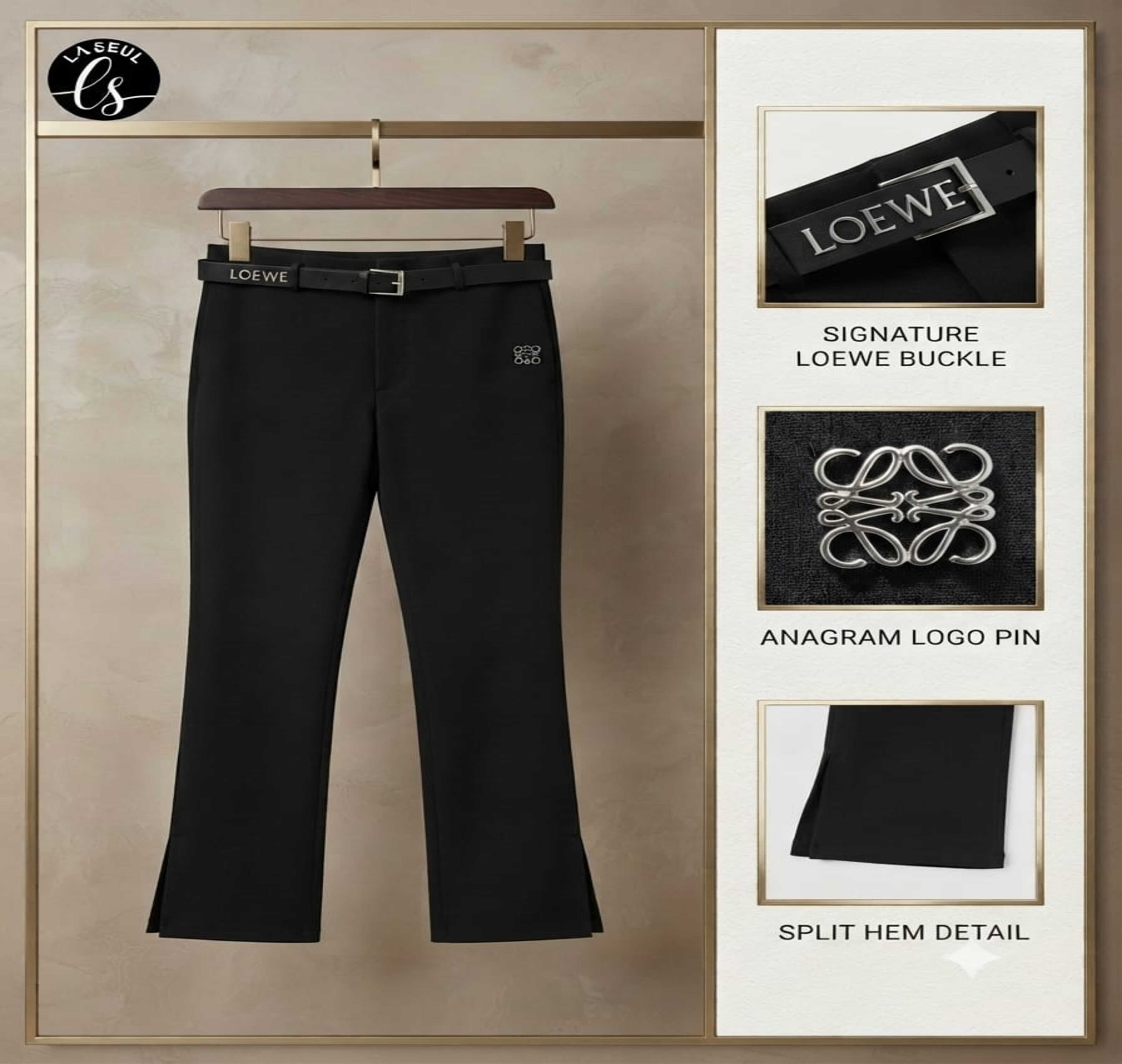 Loewe Pant Black&Belt