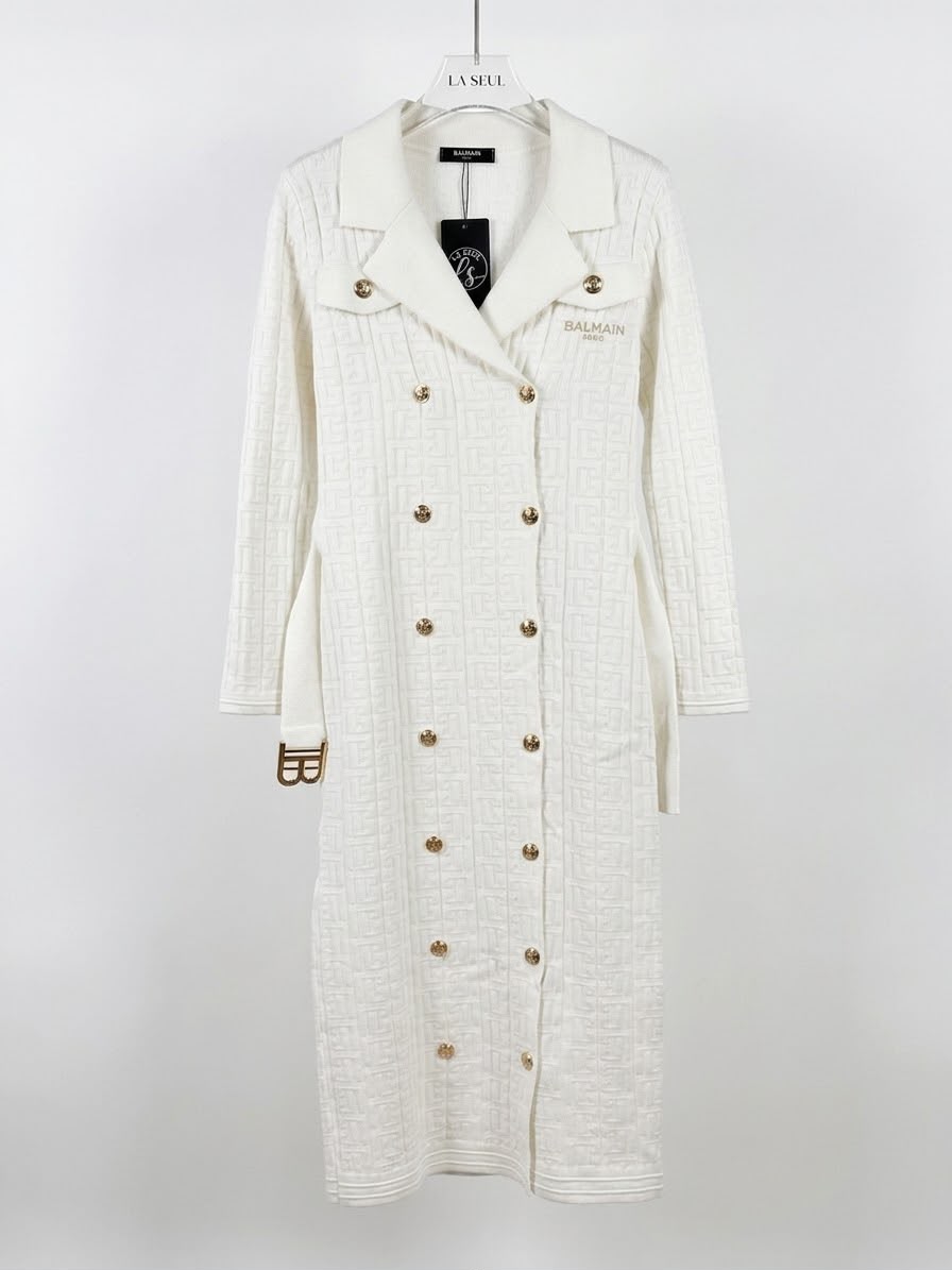 Long Dress balmain white