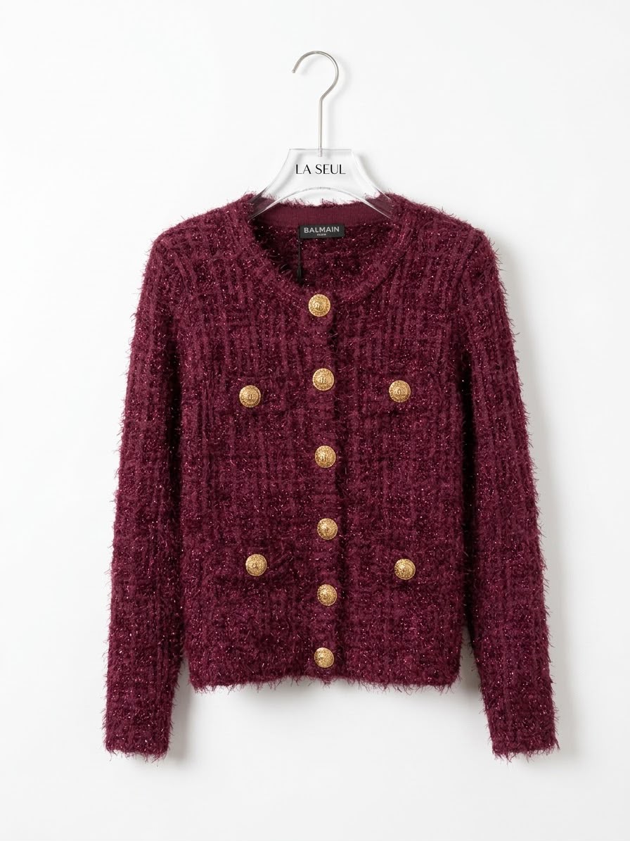 Balmain jacket Burgundy