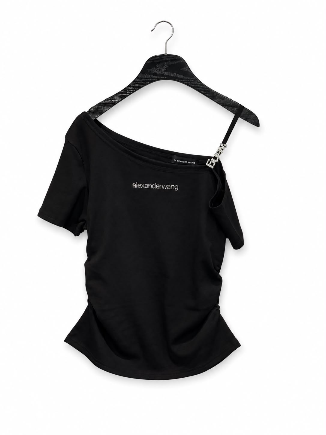 Tshirt black one shoulders