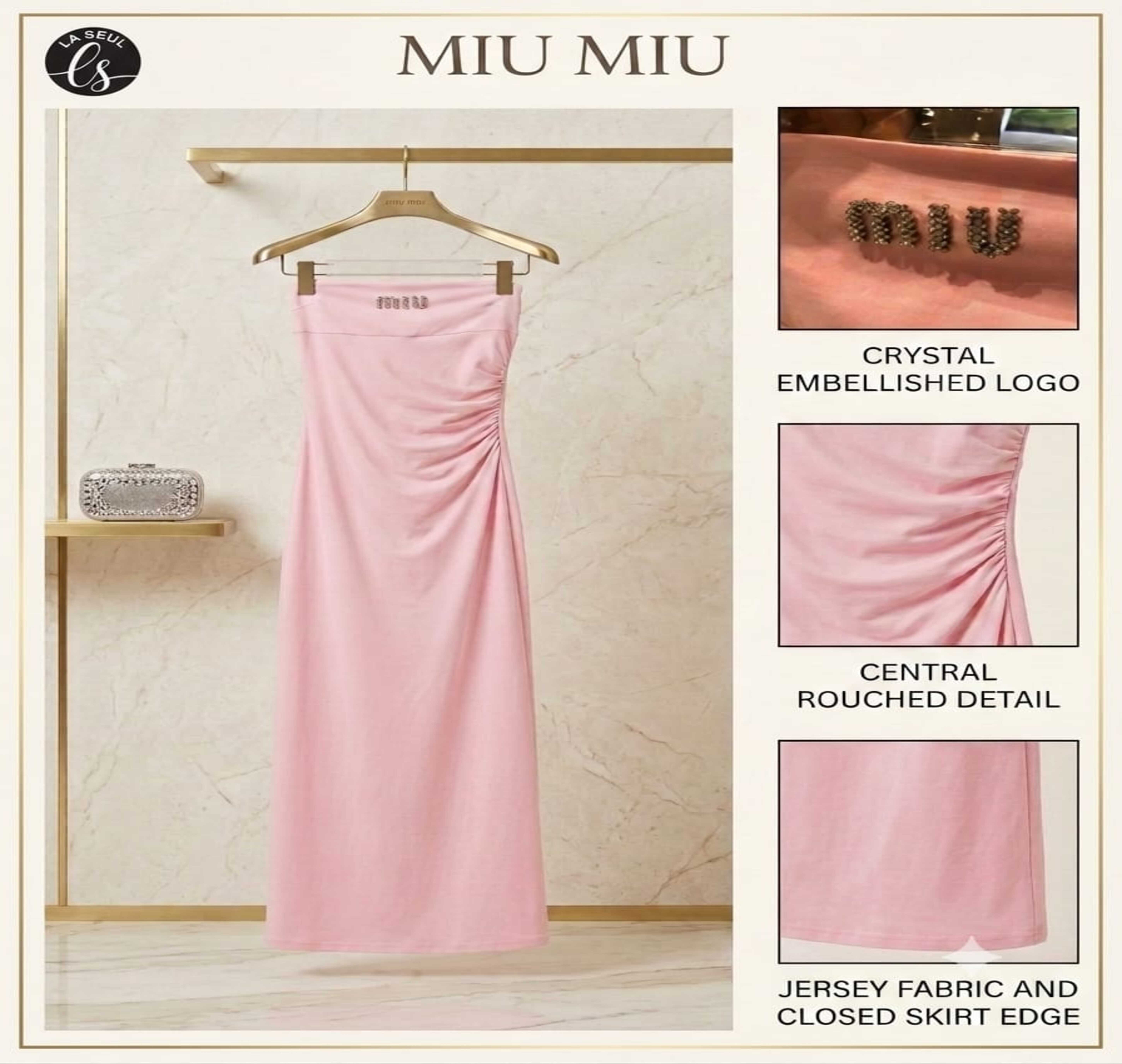 DRESS MIUMIU BINK OFF SHOLDR
