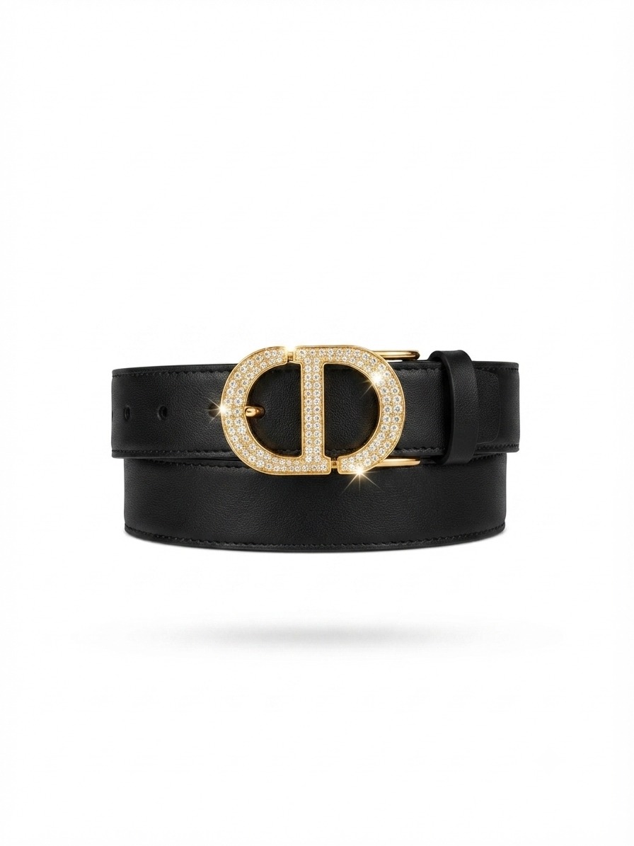 belt dior black