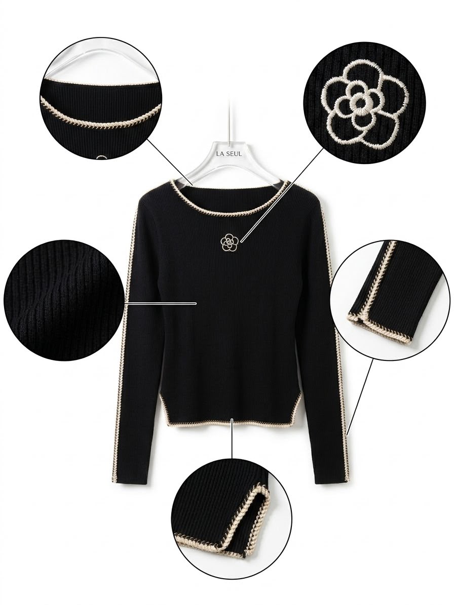 Chanel Knit Sweater Black