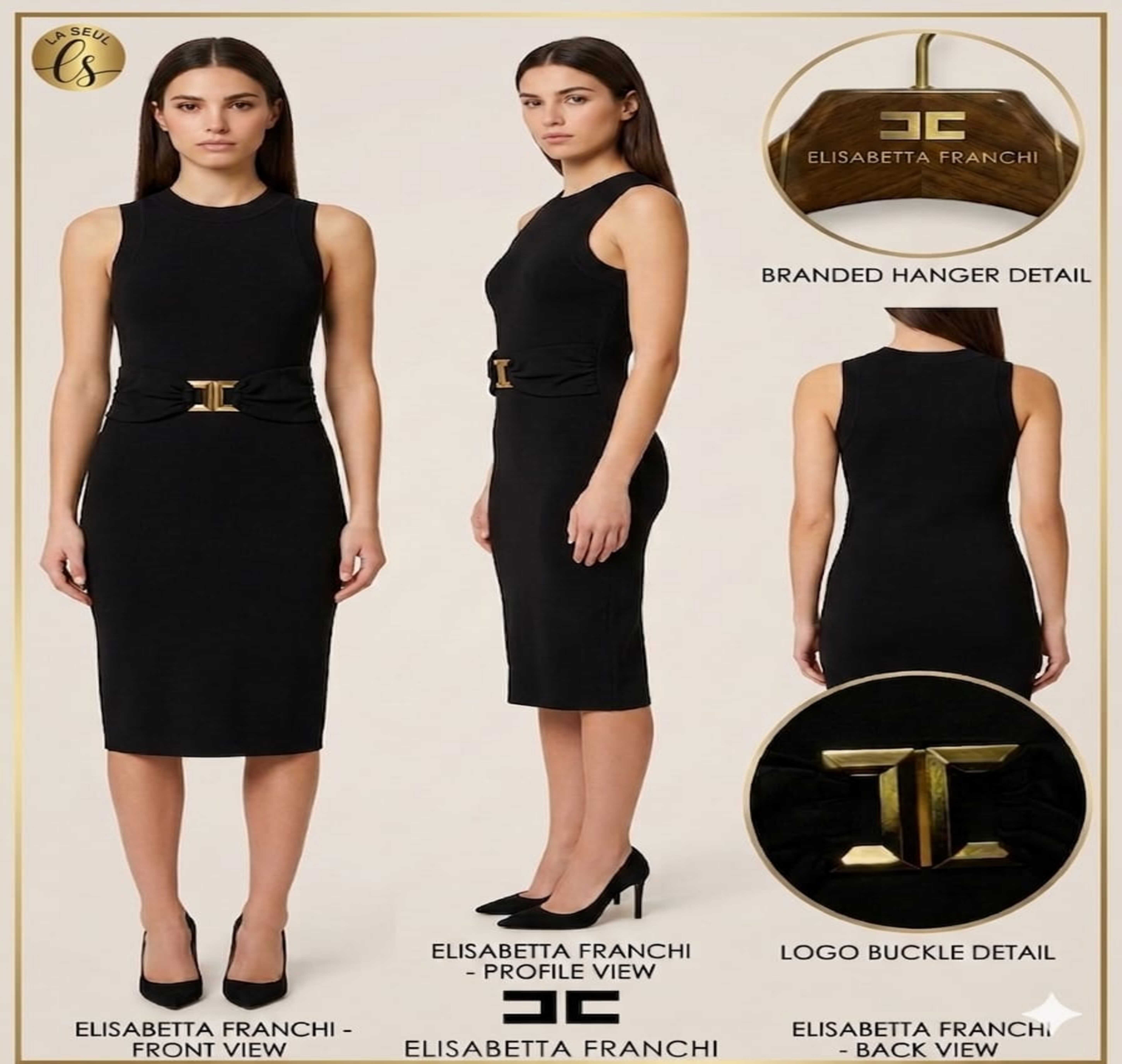 SHORT DRESS BLACK ELISABETTA