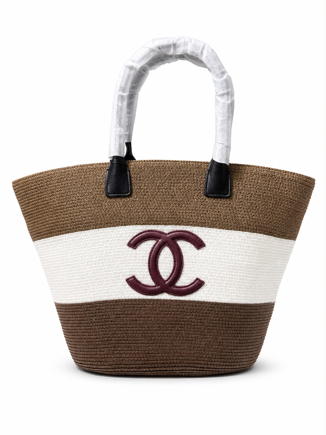 Bag brown&white cc logo