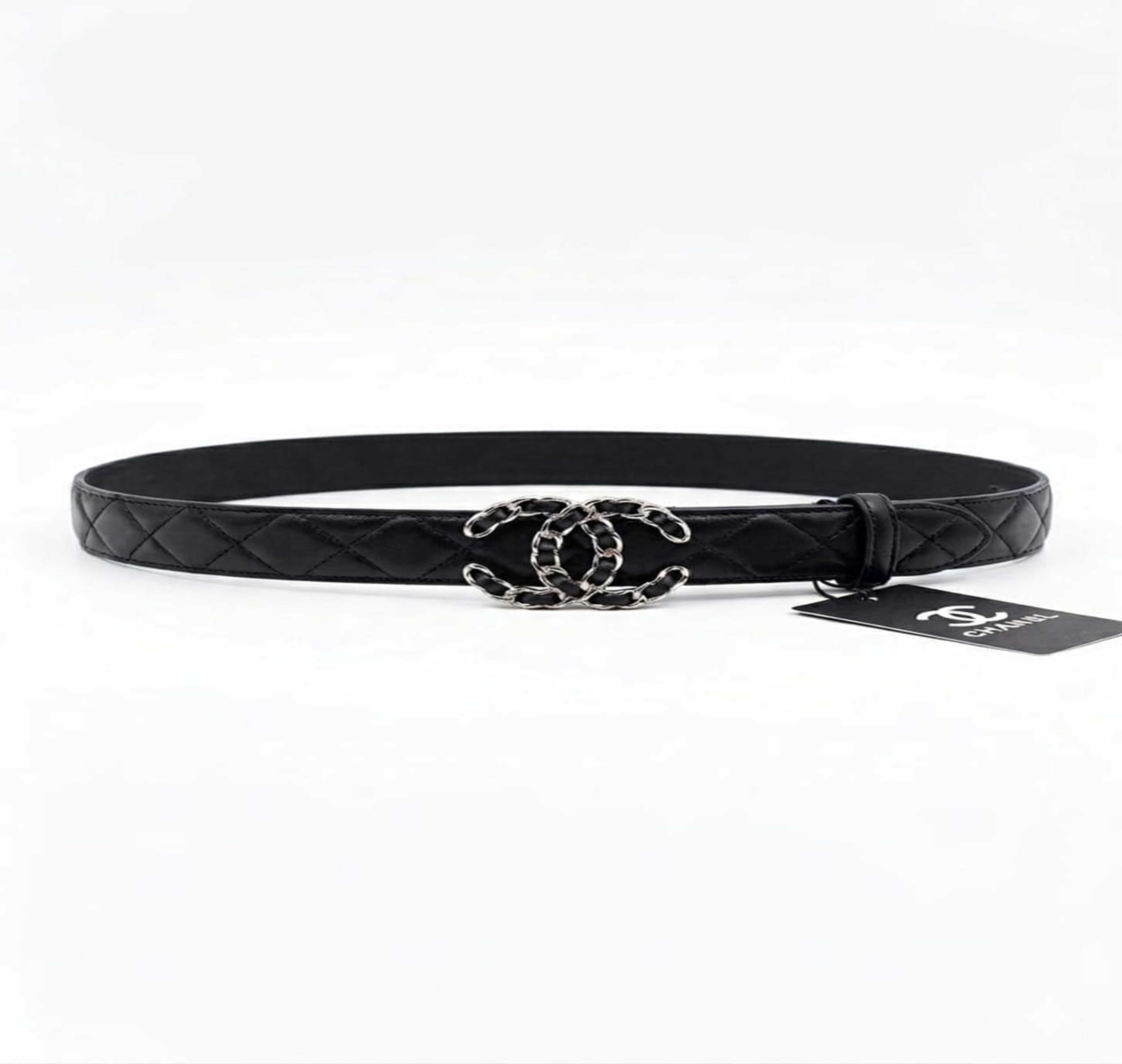 Chanel-Belt Black Natural leather