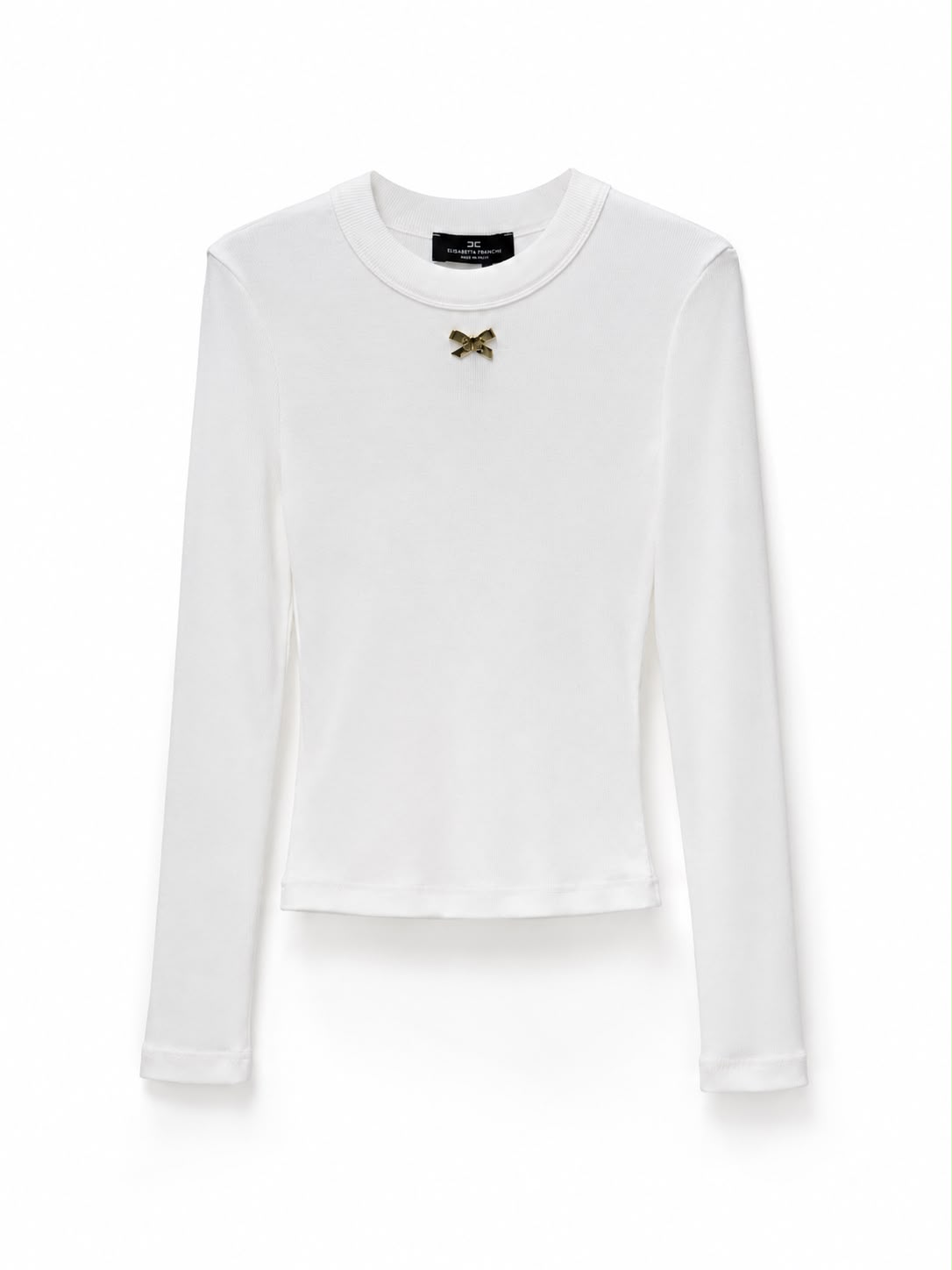 Top long sleeve white Elisabetta Franchi