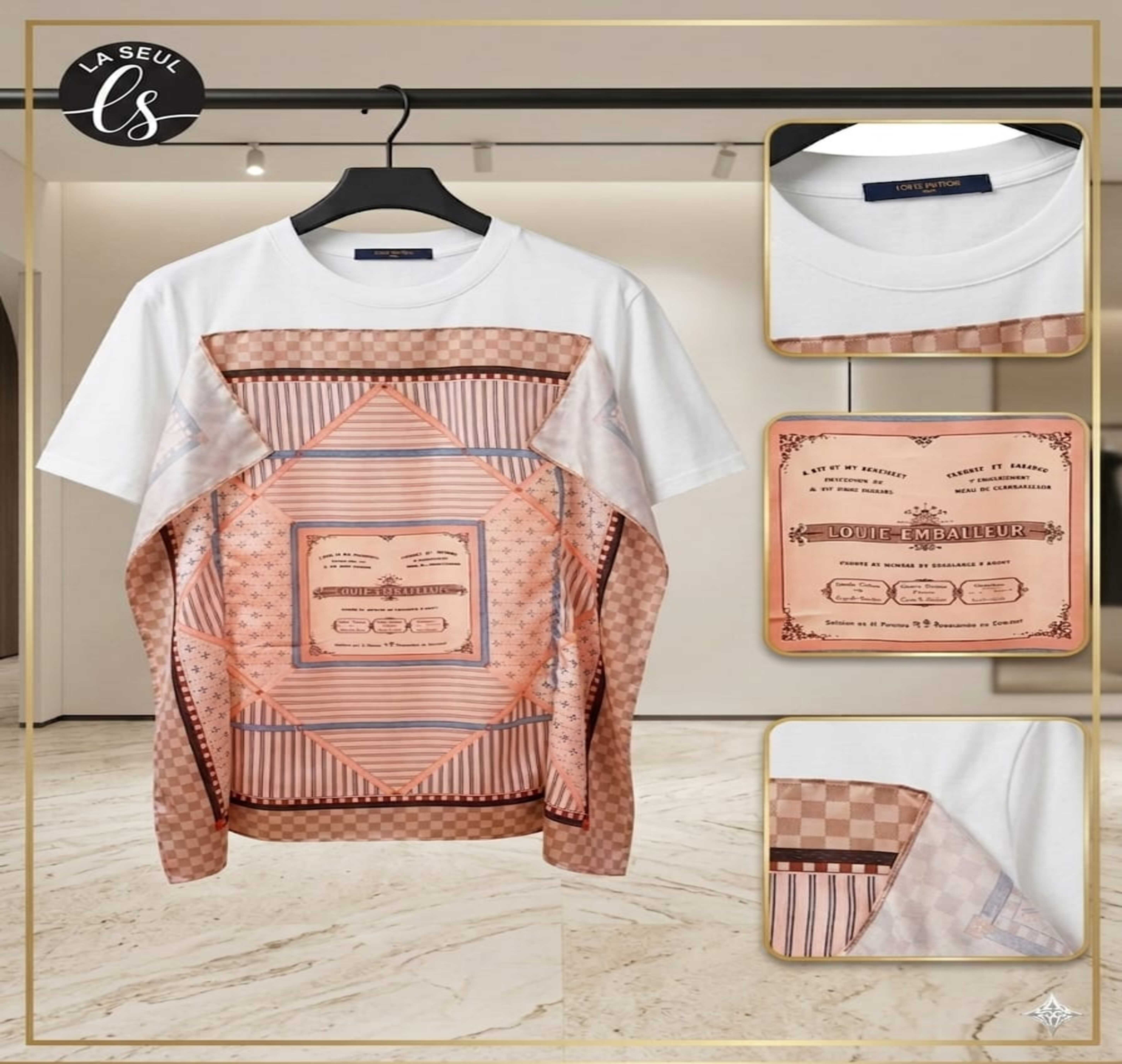 t-shirt l.v white
