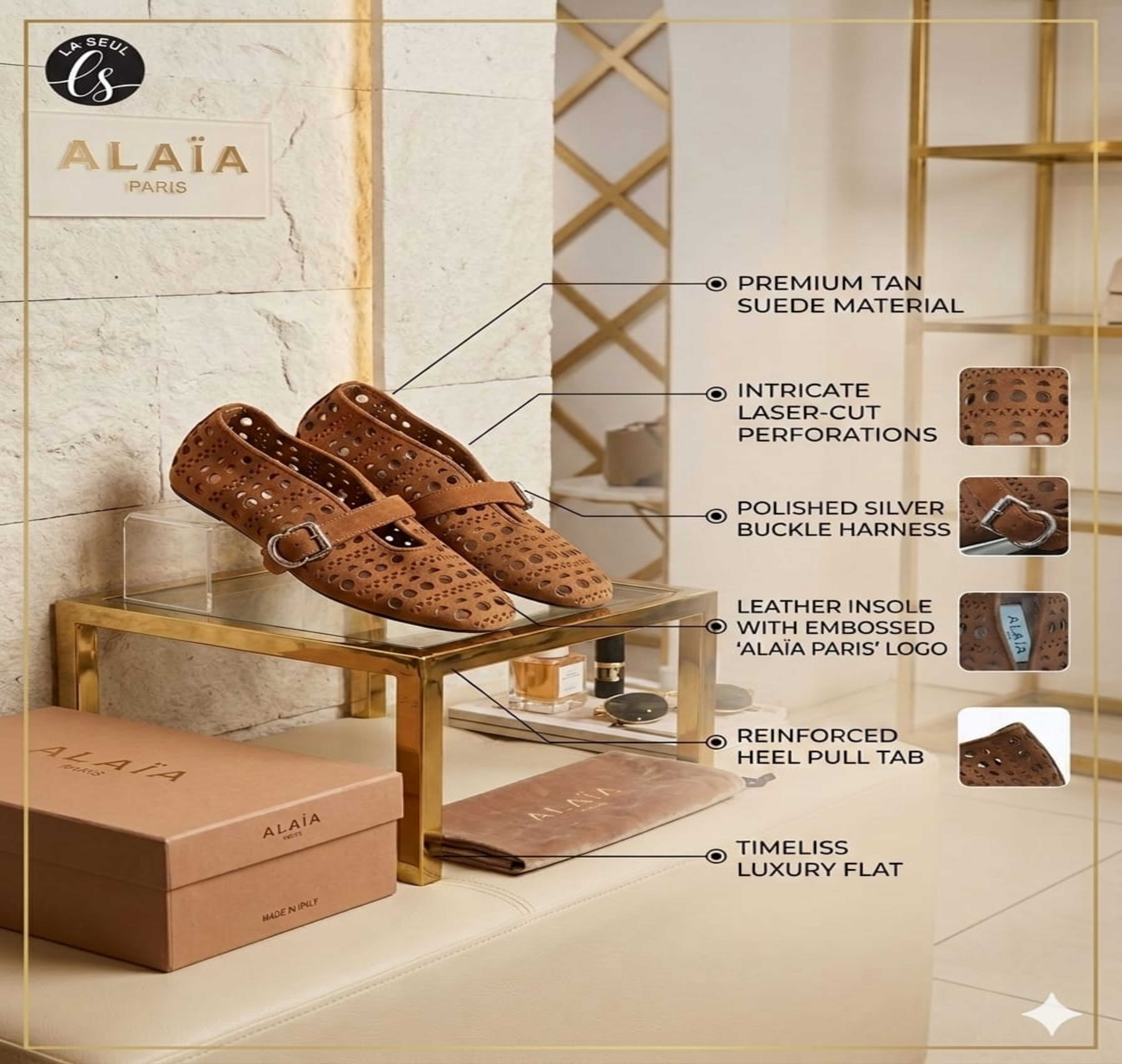 shoes alaia brown
