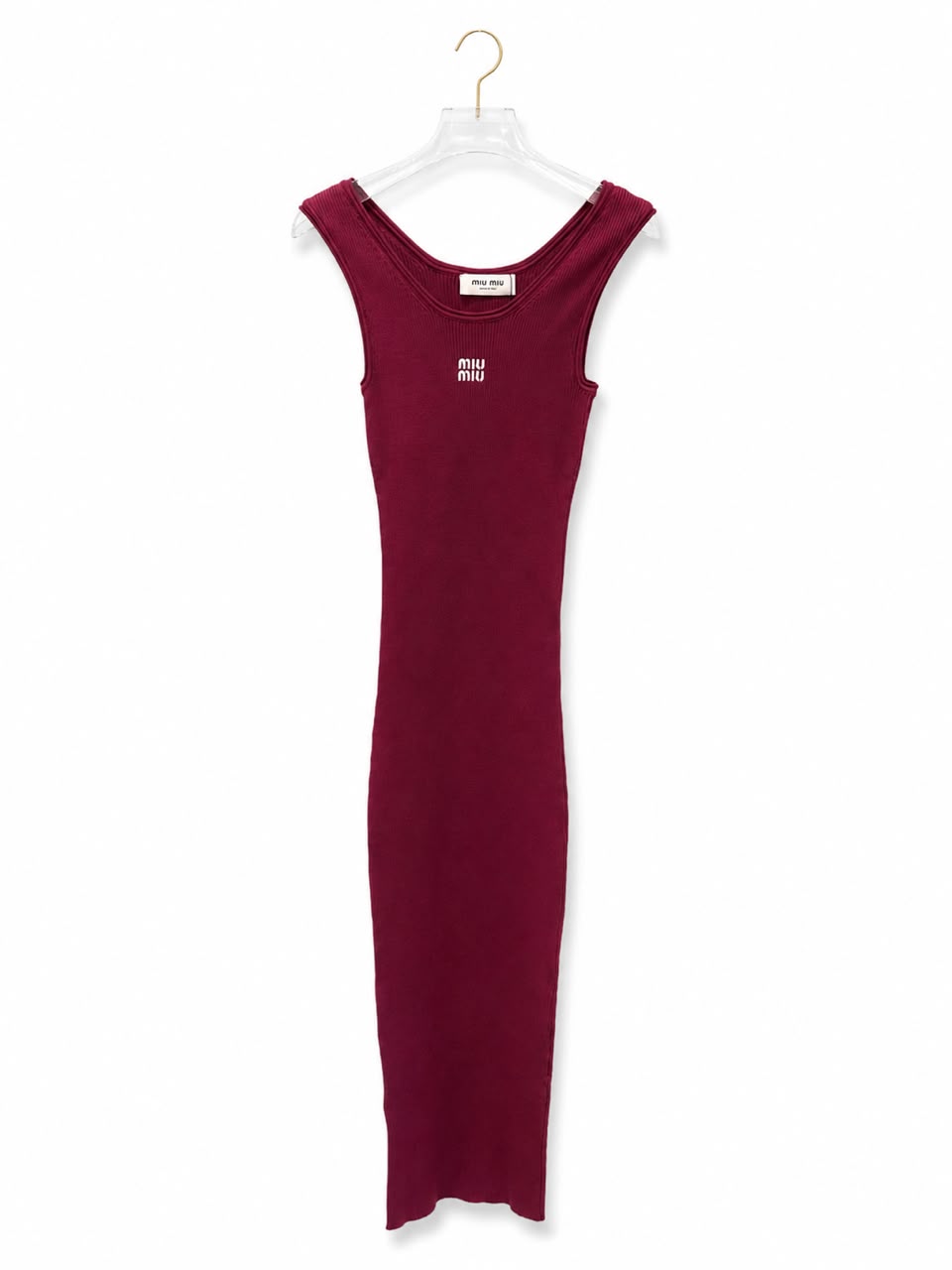 Dress in burgundy miu miu
