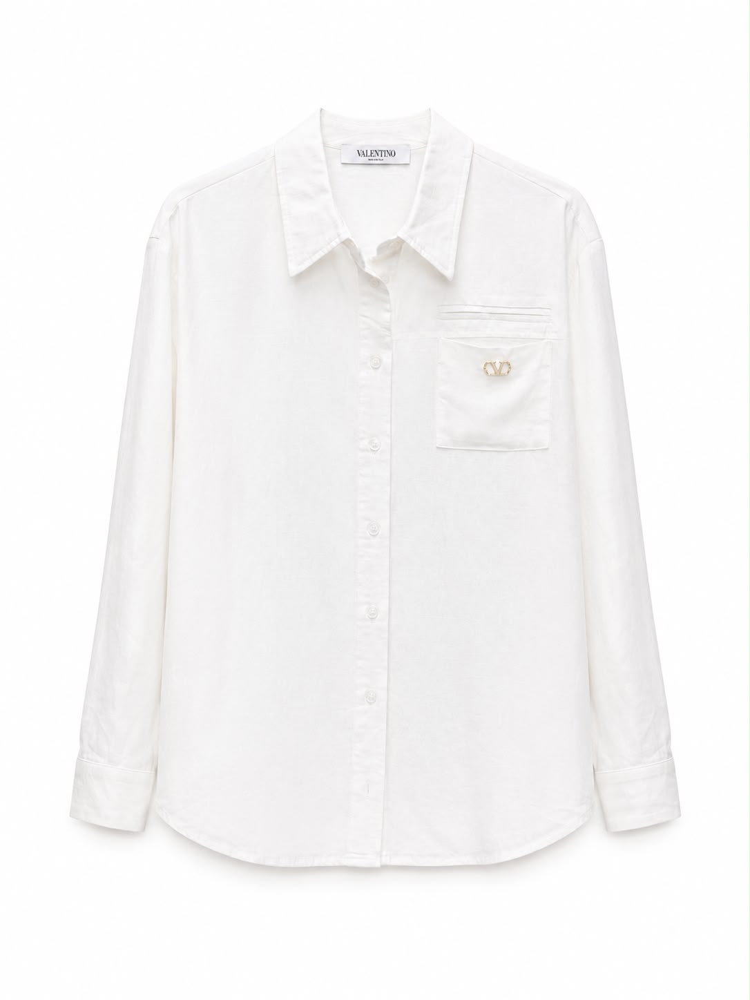 shirt oversize v logo white VALENTINO