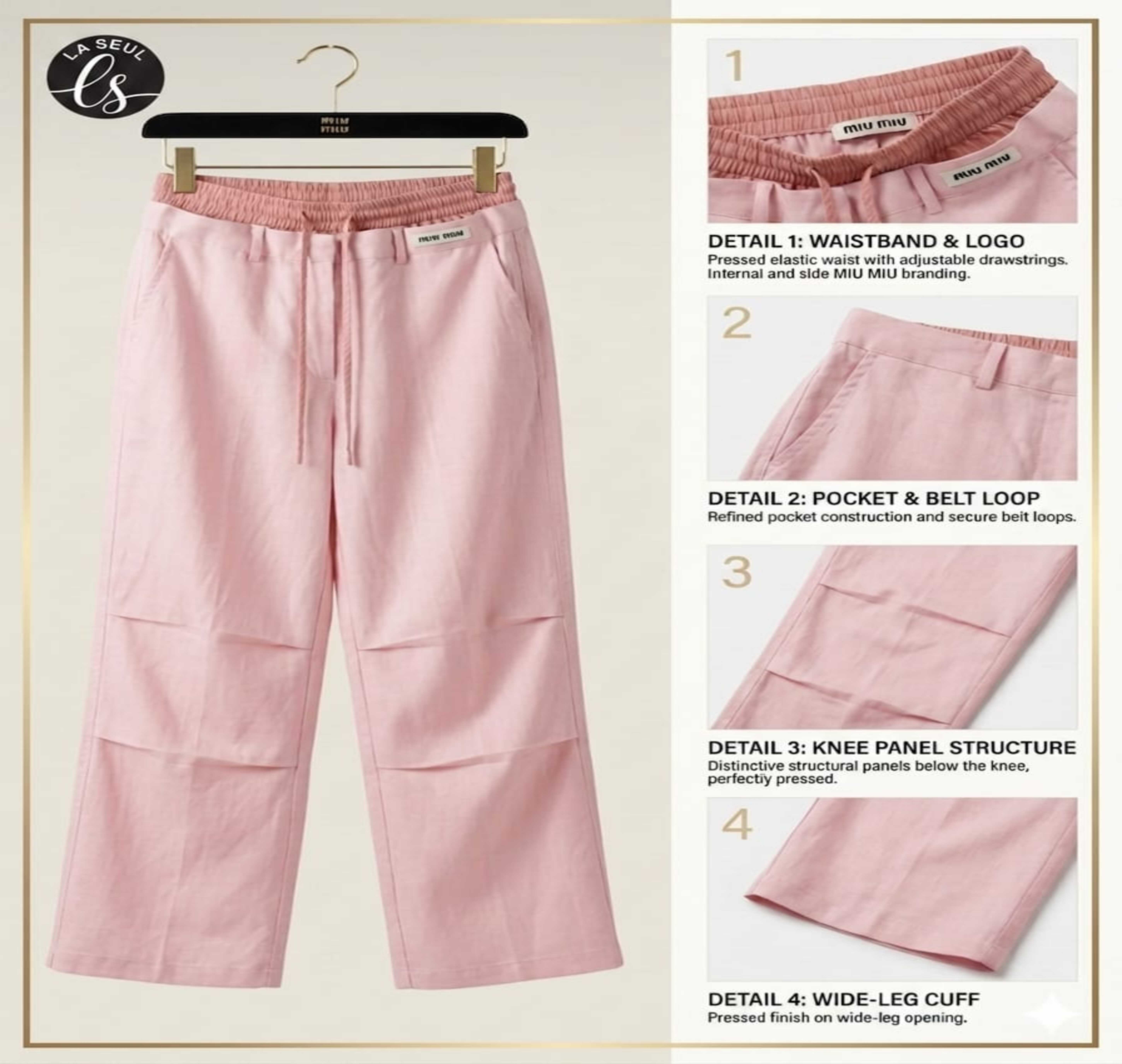pant miu miu pink