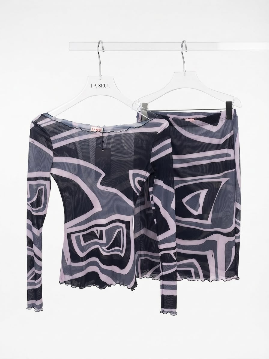 Suit Black&Pink Silk Pucci