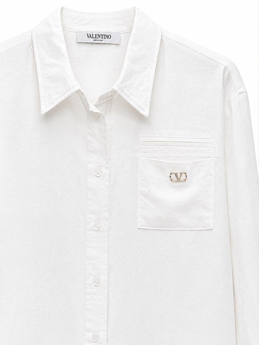 shirt oversize v logo white VALENTINO - Image 3