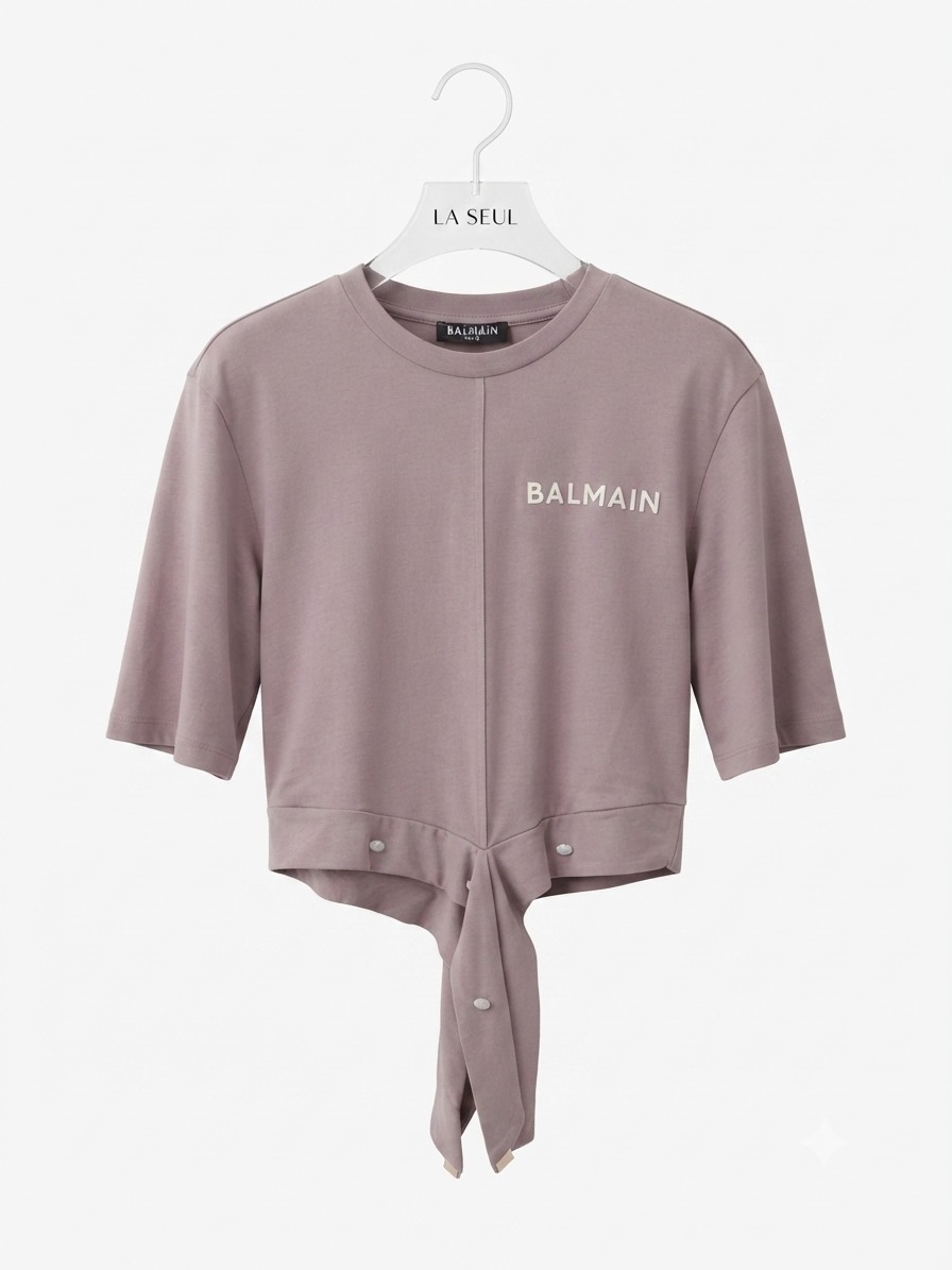T-shirt Balmain Mauve - Image 1