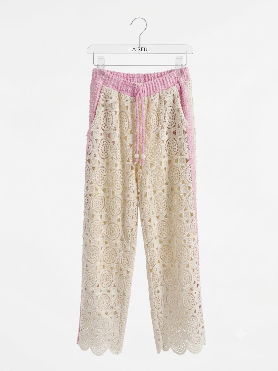 set top show pink & off white - Image 4