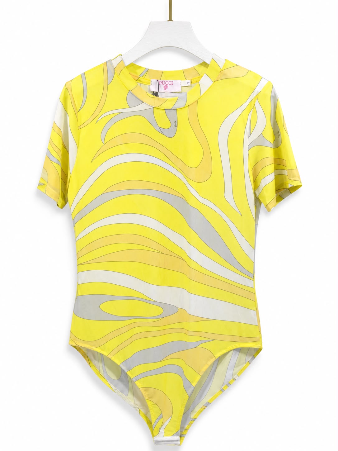 Body suit yellow printted - Image 1