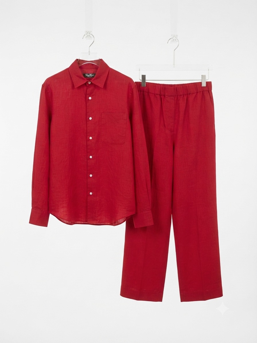 Suit Loro Piana Burgundy Basic - Image 5