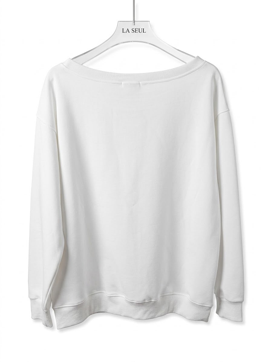 Diesel sweatshirt White with a black and white trompe l'oeil bikini body graphic print - Image 1