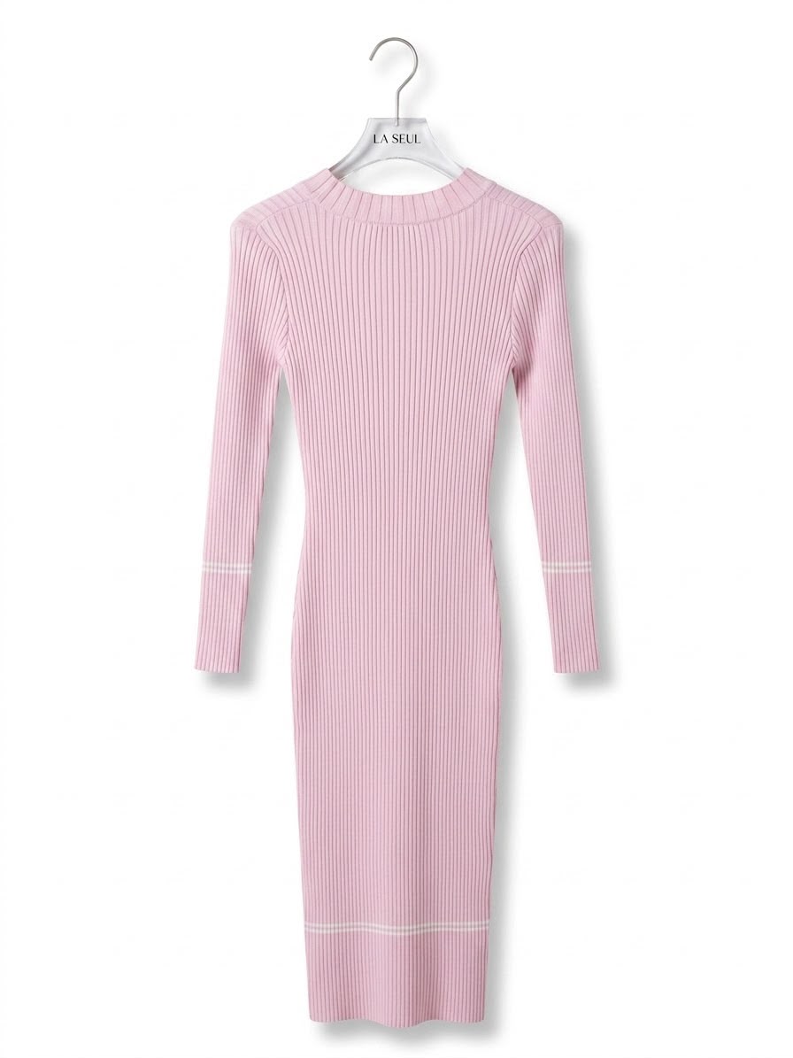Long dress pink Balmain - Image 3