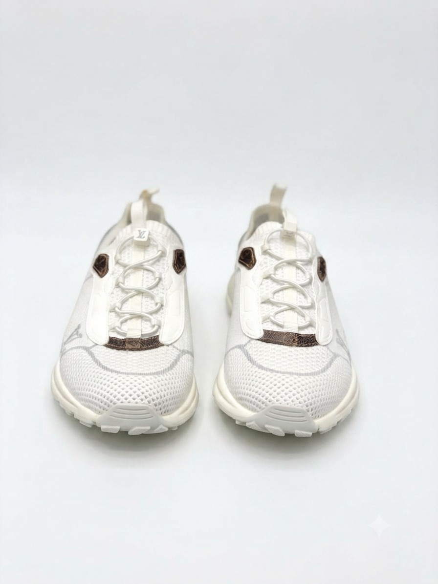 shoes lv white & brown - Image 3
