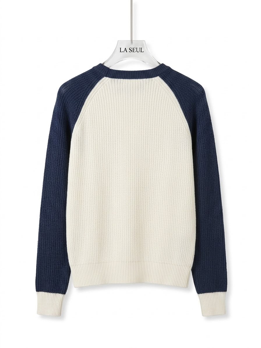 Dior Knit Sweater White & Blue - Image 3