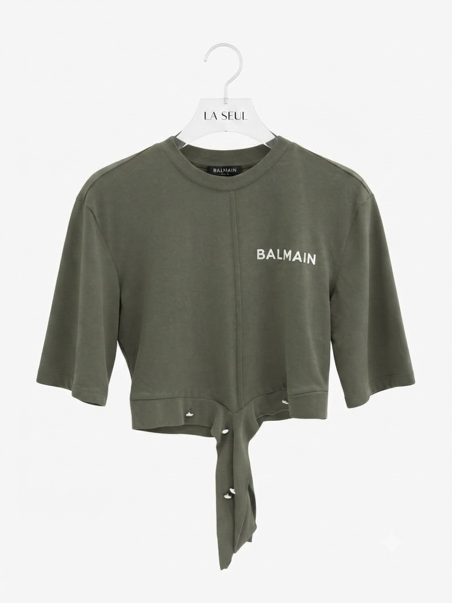 T-shirt Balmain olive - Image 1