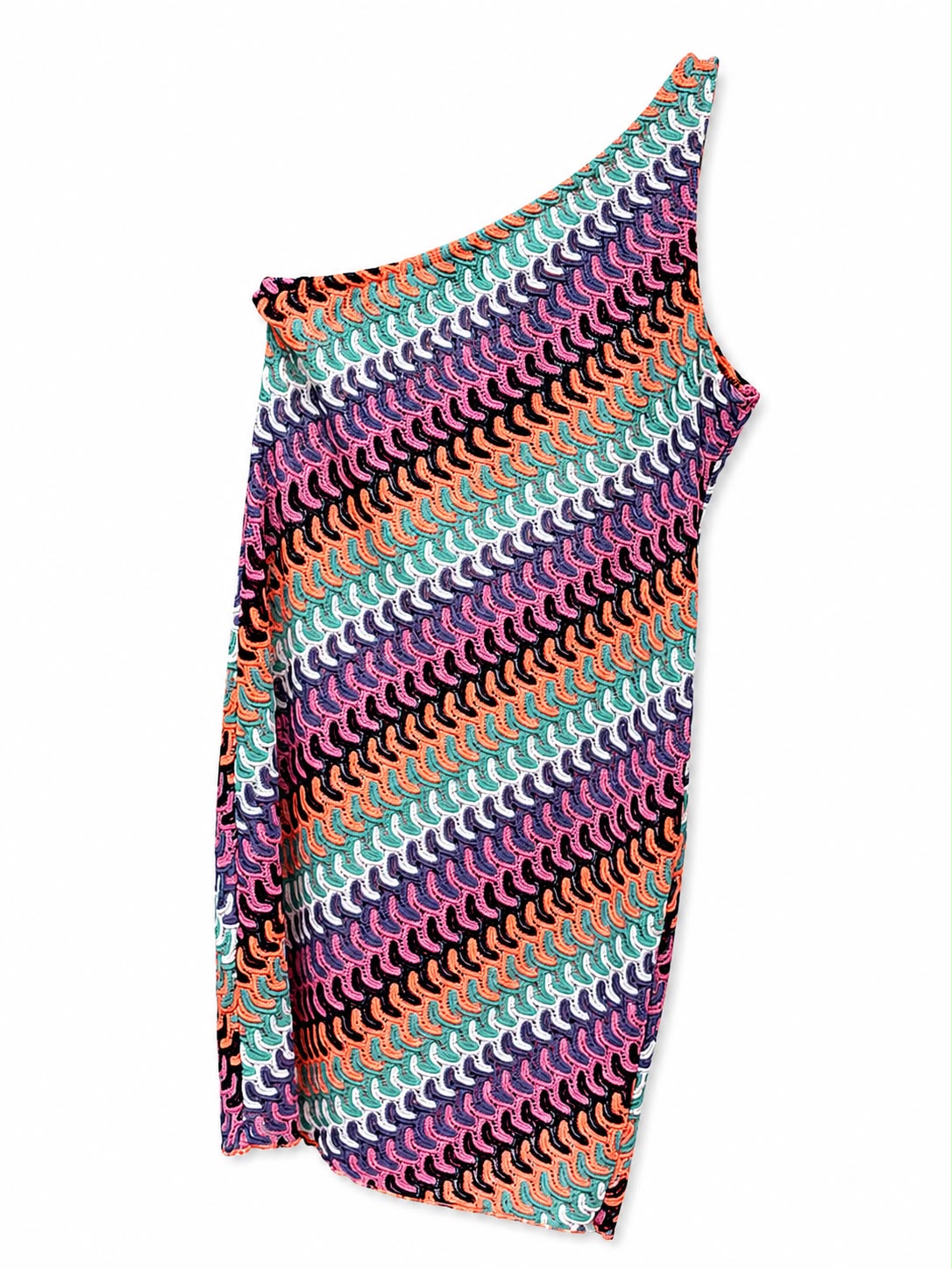Dress 1 sholder knit multi color - Image 1
