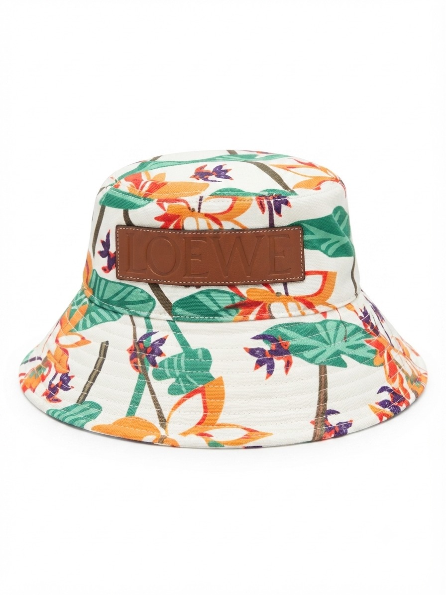 LOEWE BUCKET  CAP WHITE&GREEN - Image 1