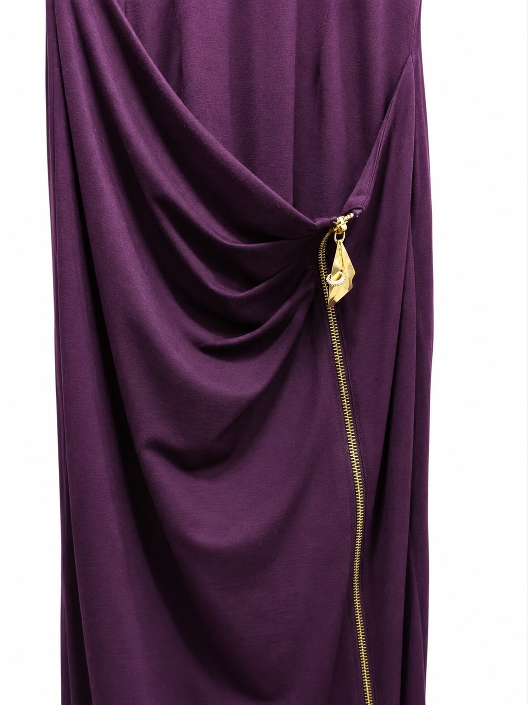 Dress mauve slevless gold key - Image 3