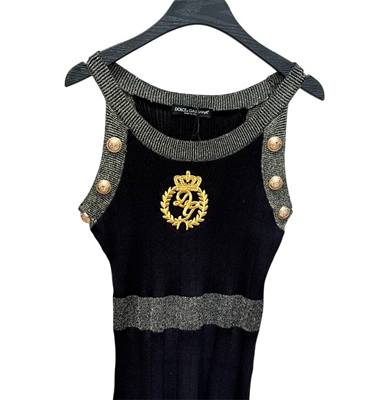 Dress d&G  black 2piece one size - Image 2