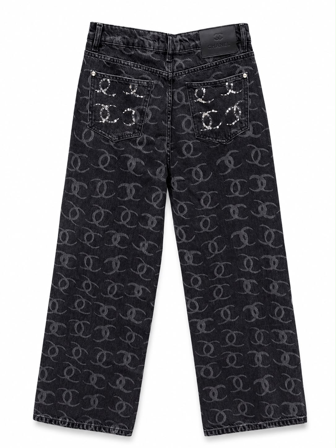 jeans dark grey foullcover chanel - Image 1
