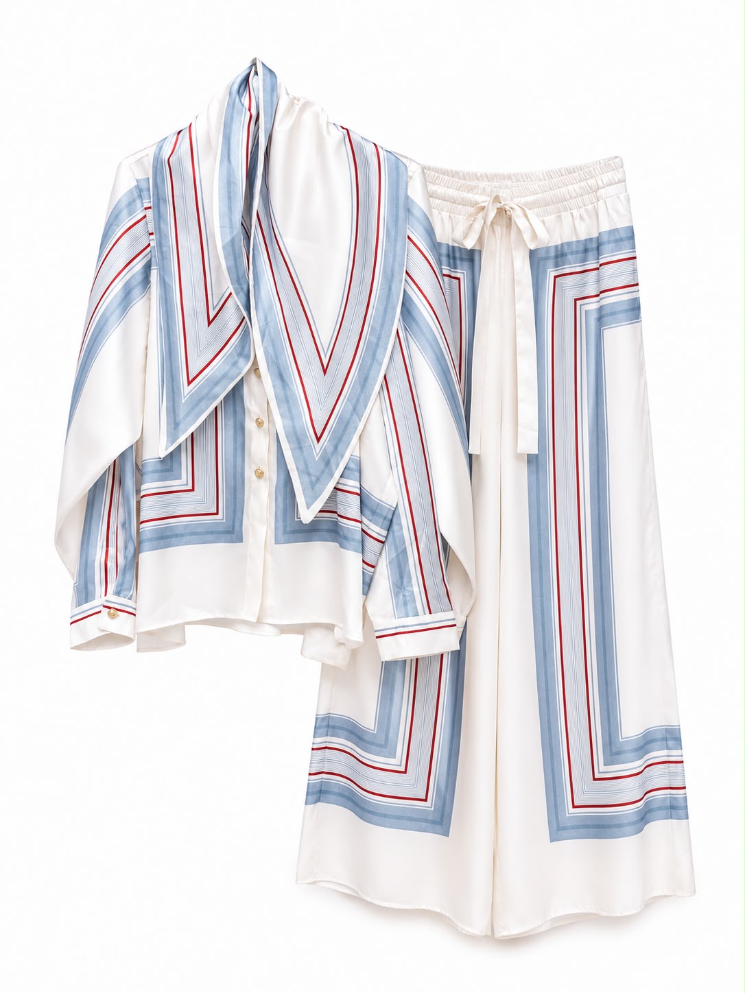 set satin 3ps blue&red Zimmermann - Image 3