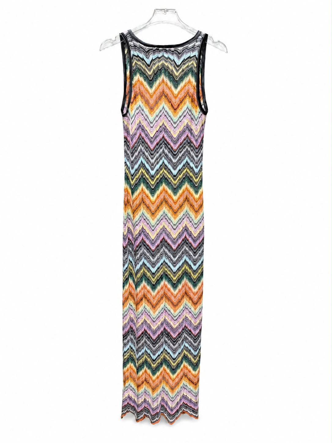 Dress knit zigzag multi /neck - Image 3