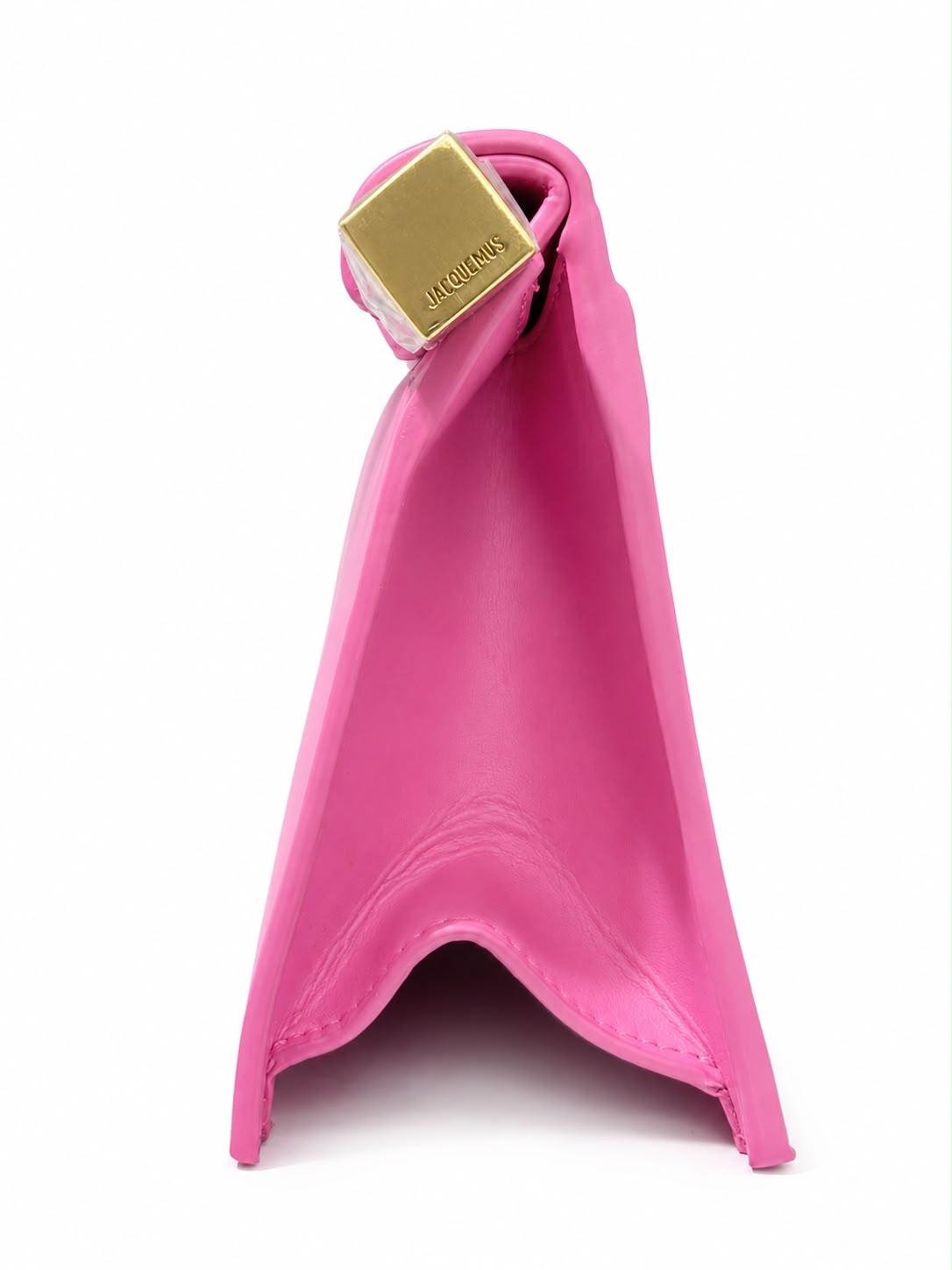 Bag pink leather roll - Image 2