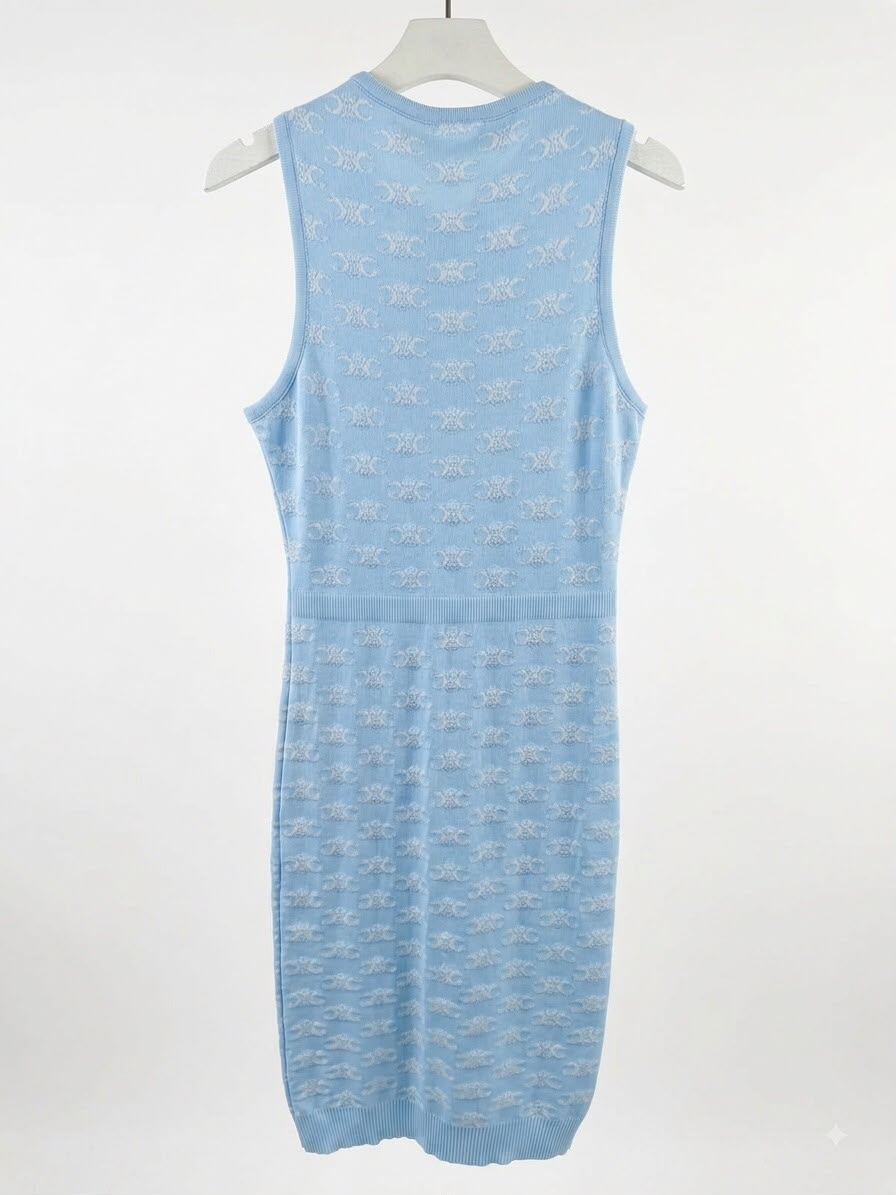 Dress cut CELINE Baby Blue - Image 2