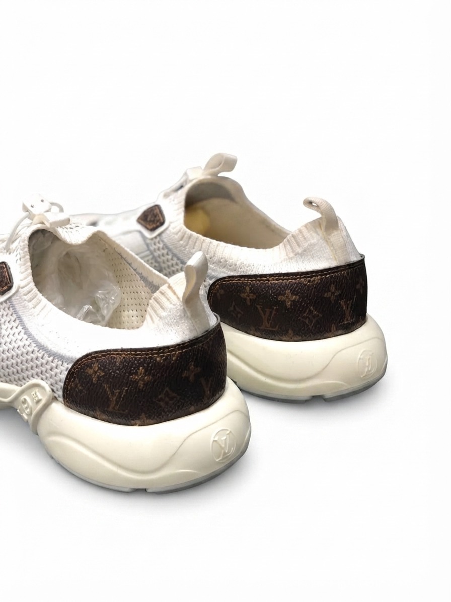 shoes lv white & brown - Image 2
