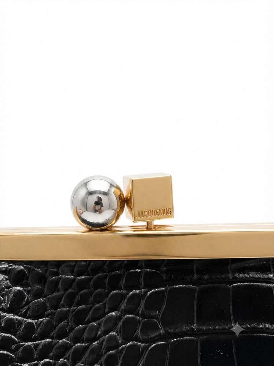 Clutch bag crocodile black - Image 3