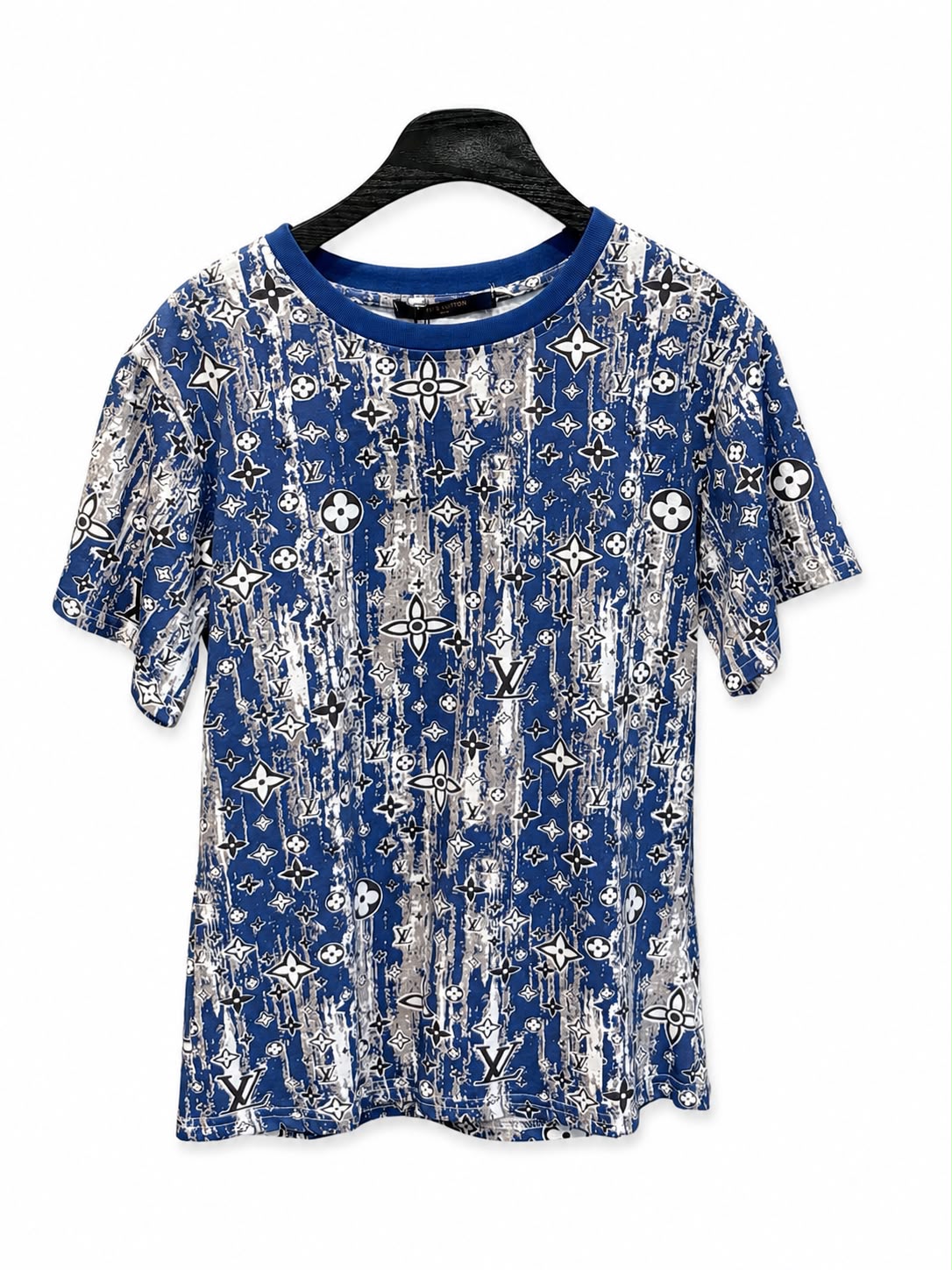 T-shirt lv blue& white - Image 3