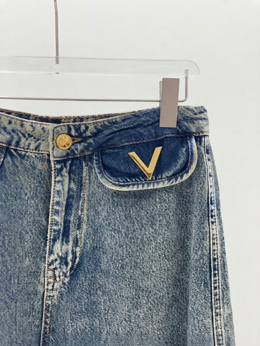 Jeans gold v pocket - Image 1