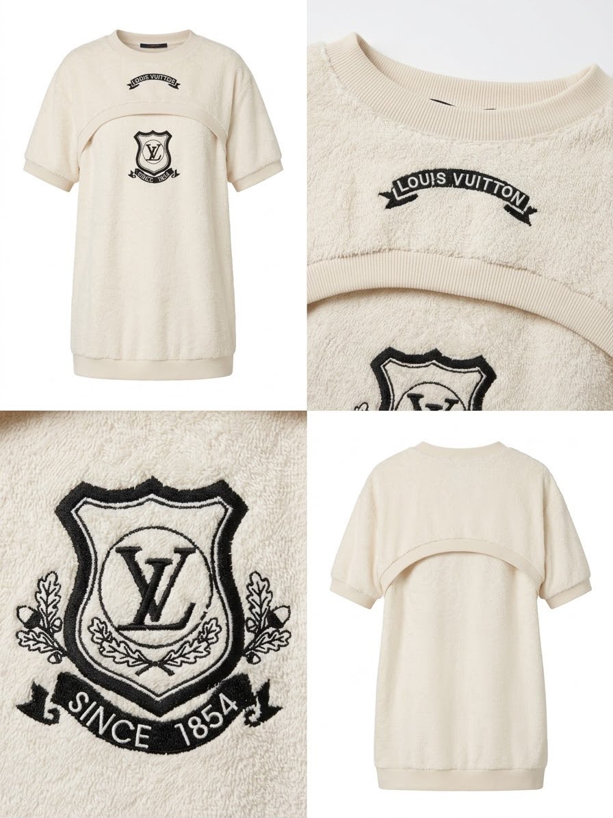 Short dress beige LV layered - Image 3